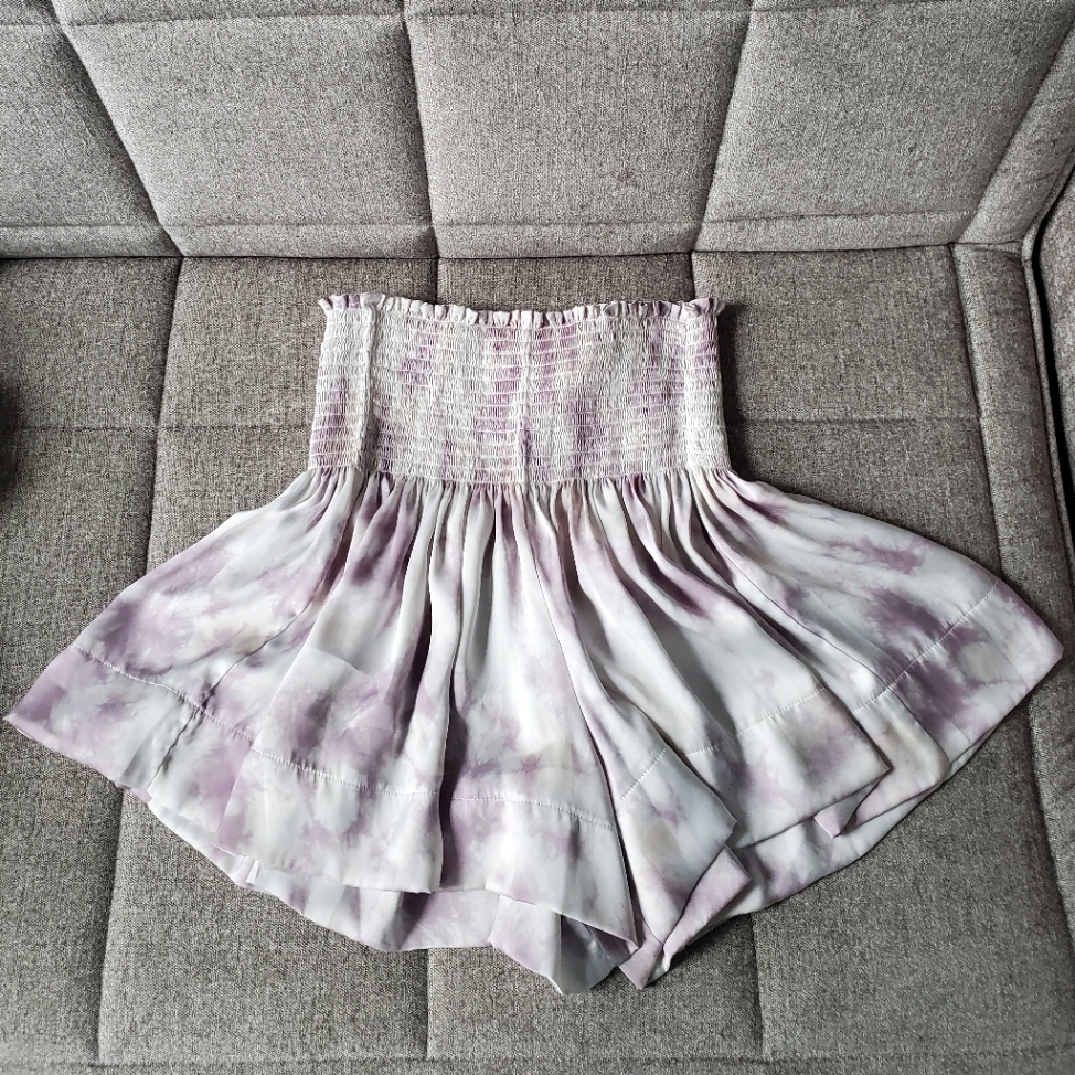 Koch | Erica Boho Printed Lavender Tie-Die Shorts Size M